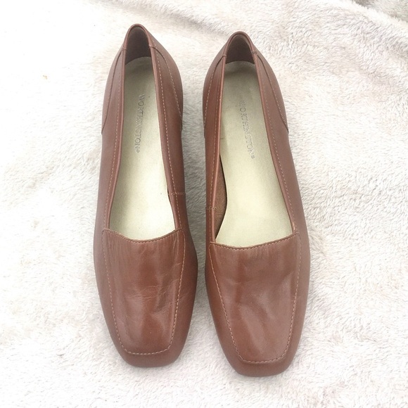 WORTHINGTON brown leather Linda flats size 6 - Picture 5 of 8